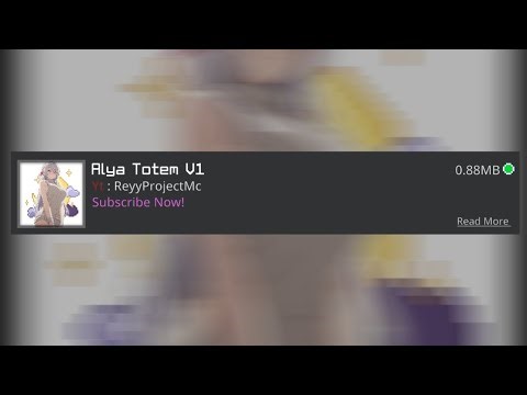 [SHARE] TEXTURE TOTEM ANIME (AlyaTotemV1) - Minecraft Bedrock