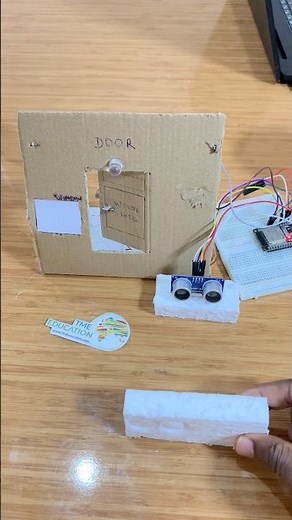 DIY Door Lock control with ESP32 using HC-SR04 Module @TMEEducation