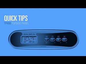 Balboa BP Series TP400 topside panel - Program Filter Cycles