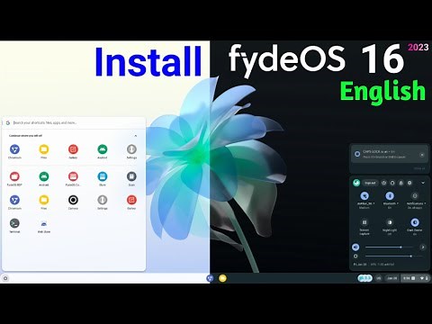 How to Install Fyde OS 16 Dual Boot on Windows 10 & Windows 11 - English
