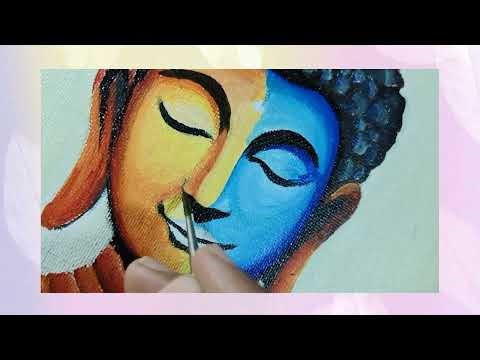 Acrylic Buddha Painting | Step-by-Step Art Process #part3 