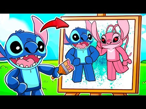 Stitch & Angel SPRUNKI BECOME What THEY DRAW In Roblox! (incredibox)