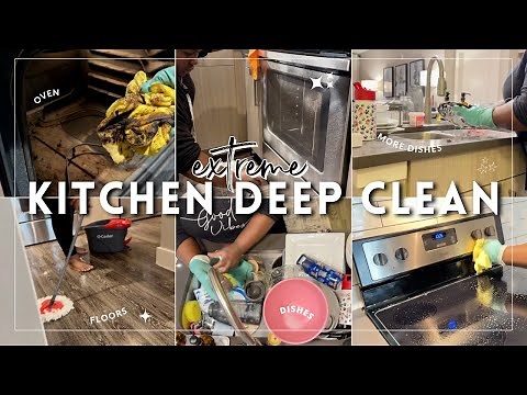 (2023) EXTREME KITCHEN DEEP CLEANING MOTIVATION | 1 HR LONG COMPLETE DISASTER CLEANING MOTIVATION