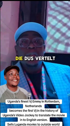 VJ Emmy Translates Uganda Movies in Rotterdam