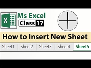How to Insert New Sheet in Excel