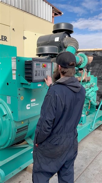 Final testing of a Cummins 600 kW diesel unit before it gets our certification and heads out the door to a client. This process takes about 45 minutes so we’ve trimmed the video down here! #diesel #dieselstartup #cumminspower #loadtest #industrialpower #commercial #oilandgas #heavyequipment #cumminsnation #diesellife #generatortechnician #GeneratorExperts | Generator Source