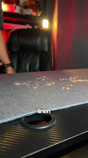 Upgrade your workspace with a **Linen Desk Matting Non-Slip** — stylish, comfortable, and designed to keep everything in place while you work or study. ✨🖥️ #DeskSetup #WorkspaceEssentials #DeskMat #MinimalWorkspace #WorkFromHome