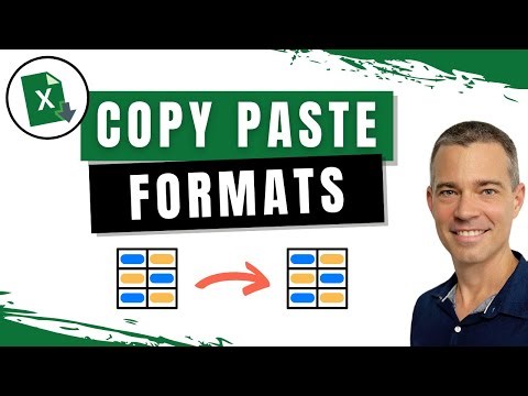 How to Copy and Paste Formats in Excel