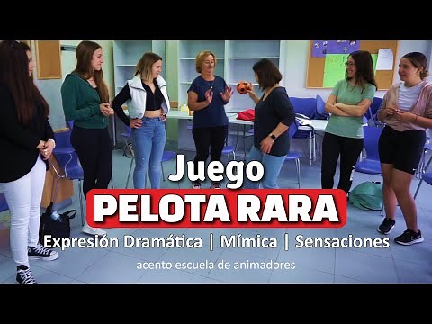 Weird Ball game. Mime, sensations and body language