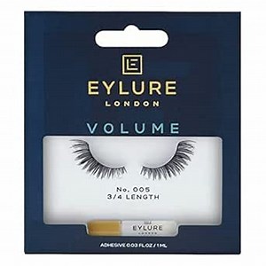Eylure Volume Accent No. 005 Reusable Eyelashes, Adhesive Included, 1 Pair