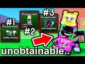 Getting ALL SECRET UNOBTAINABLE BRAINROTS in Escape Tsunami For Brainrots