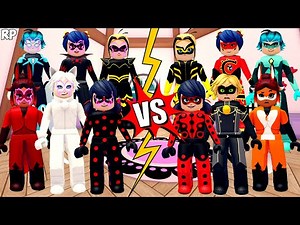 EVIL VS ORIGINAL TRANSFORMATION (COMPARISON) NO MIRACULOUS RP - MIRACULOUS ROBLOX!
