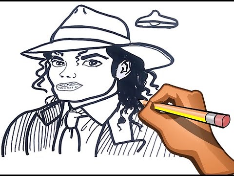 DIBUJO FACIL DE MICHAEL JACKSON / QUICK DRAWING MICHAEL JACKSON