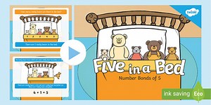 Five in a Bed Number Bonds of 5 PowerPoint
