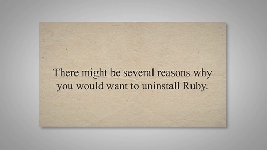 How To Uninstall Ruby On Mac