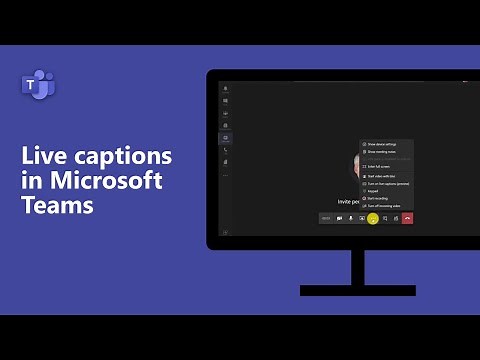 How to turn on live captions in Microsoft Teams