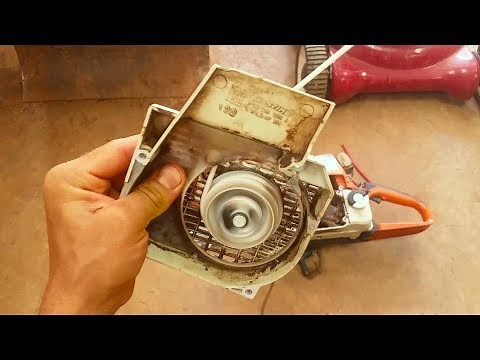 How To Rewind A Broken Chainsaw Pull Cord