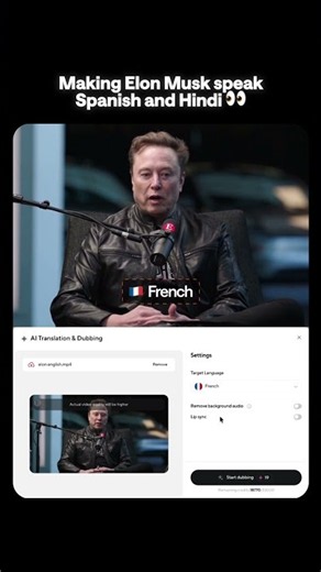 Deliver perfectly lip-synced dubs across 30+ languages with Async 📣 #async #elonmusk #dubbing