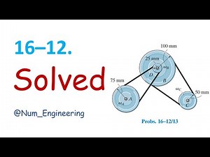 *16–12. The power of a bus engine is transmitted using | Engineering Mechanics