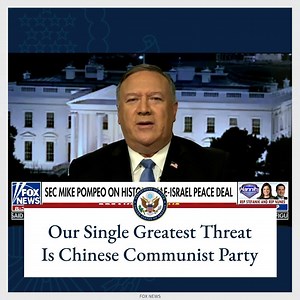 10K views · 1.3K reactions | Secretary Pompeo: The single greatest threat to the United States of America from a foreign power emanates from the Chinese Communist Party. | U.S. Department of State | Facebook