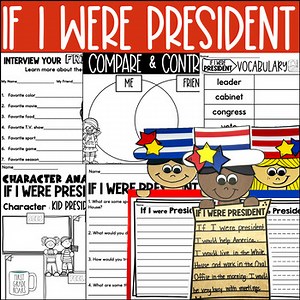 If I Were President Election Day  Comprehension &  Read Aloud Book Activities