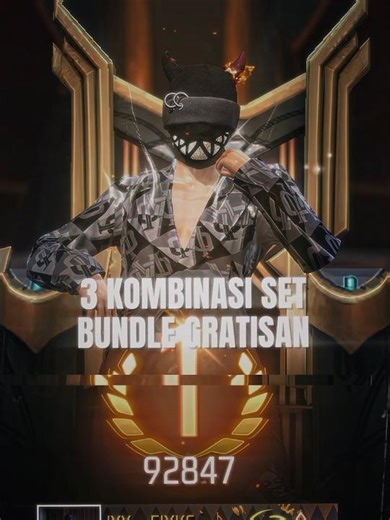 3 KOMBINASI SET BUNDLE GRATISAN #freefire #freefireshorts #shorts