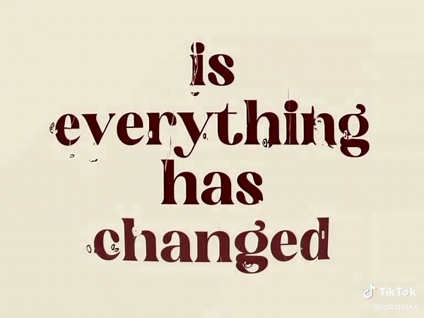 Everything Has Changed - Taylor Swift Song Lyrics