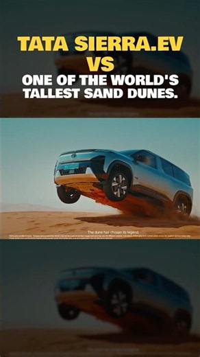 The Tata Sierra.ev flexes it’s AWD capability by tackling Tal Moreeb! #TataSierraEV #PowerDrift