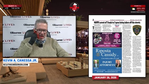 Tony Mondaro is back to recap last week’s storm — could there be another this week? Plus we’ll look at this week’s newspaper. Join us at 1:30 p.m. ET! | The Observer