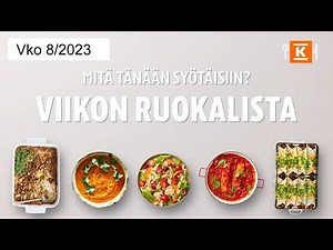 Viikon 8 ruokalista - Katso nopeat vinkit! | K-Ruoka