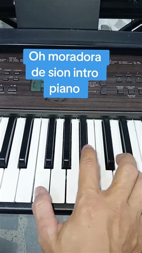 Oh moradora tutorial intro piano #videoviral #piano #pianotutorial #musica #worship #pianosol