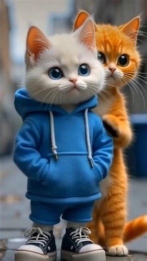 😺🐾 Cute Cat Dance on Street | 3D Animation Cartoon | Annu Animation 🎶✨