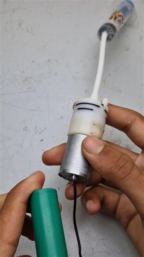 Use an air compressor motor in the syringe❗️