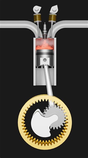 Porsche 6-Stroke Car Engine Mechanism