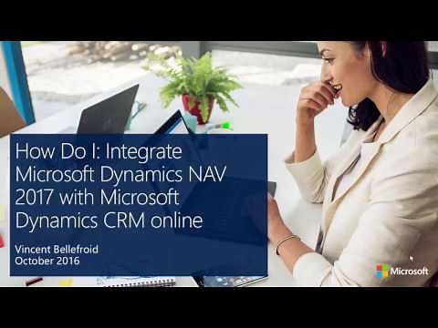How Do I: integrate Microsoft Dynamics NAV 2017 with Microsoft Dynamics CRM online?