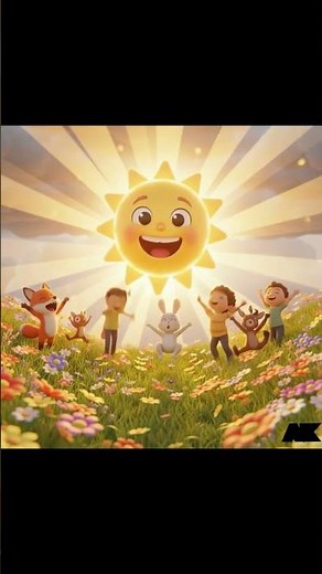 Children with sun 🌞 | #cartoon #learning #shorts
