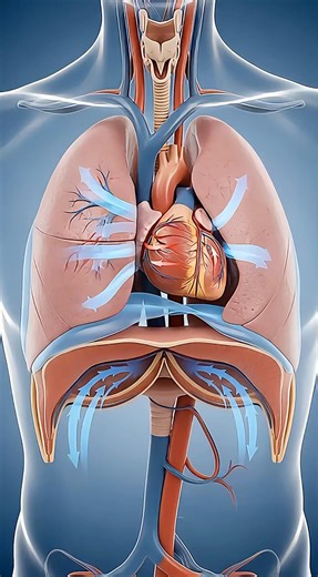 Breathing and heartbeat are locked together. #medicalinformation #education #medical3danimation