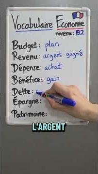 Do you know these words? If so, you're at a B2 level in economics!