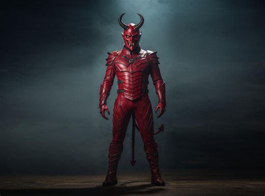 Handmade Red Leather Inferno Armor Costume, Devil Cosplay Outfit - Etsy