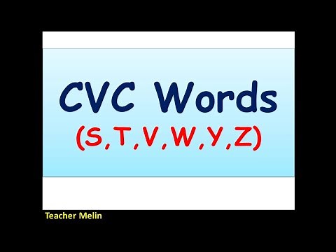 CVC Words (S,T,V,W,Y,Z)