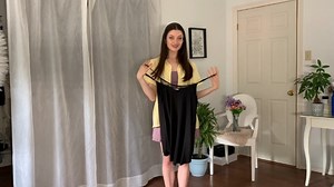 Watch Lace Chemise Sleeveless Camisole Slip Dress on Amazon Live