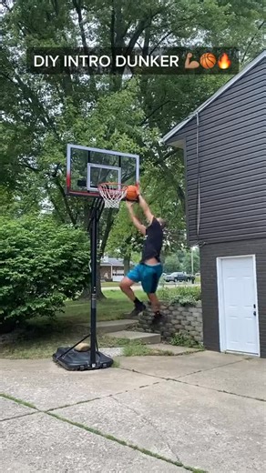 Motivated By Mylan 🧠💡🔥 on Instagram: "DIY Intro Dunker | Learn how to dunk at every height on a basketball hoop 💪🏽🏀🔥 #MotivatedByMylan"
