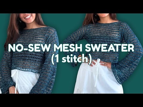 crochet a sweater in 13 HOURS! | easy mesh pullover tutorial