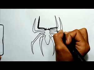 How to Draw Spiderman Logo in Easy Steps