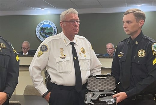 Springville says farewell to outgoing police chief