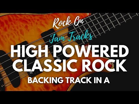 High Powered Classic Rock Backing Track For Guitar In A Minor