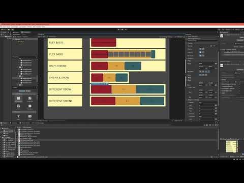 Unity UI Toolkit Flexbox (7/11) - Flex Shrink/Grow Units
