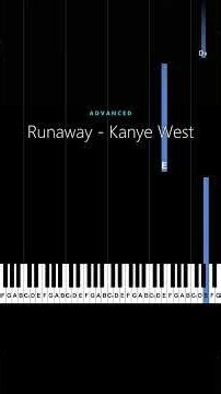 Runaway (Piano Tutorial) #runaway #kanyewest #piano #pianotutorial #pianocover