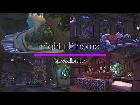 WoW Housing | night elf home | speed build