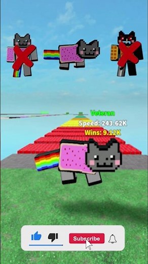 Nyan Cat vs Speed Clicker Earth Map Game 2 #shorts #roblox #robloxshorts